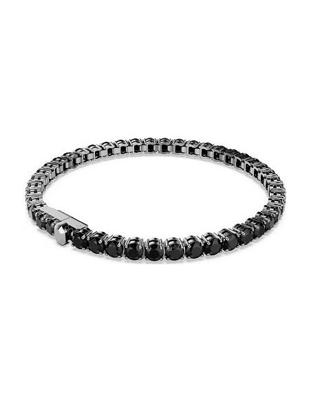Bracciale donna tennis Swarovski Matrix nero taglio round 5696033