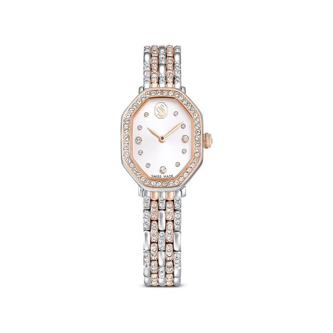 Swarovski Dextera two-tone rose gold and crystal women's watch 5715521