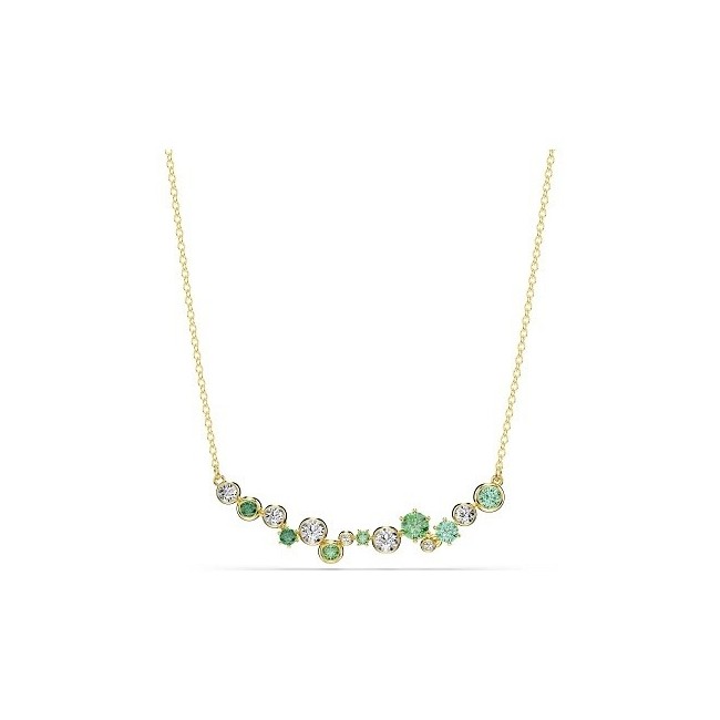 Collana donna Swarovski Constella con cristalli verdi e bianchi 5732247