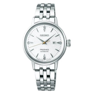 Orologio donna Seiko Presage Cocktail bianco con diamanti SER017J1