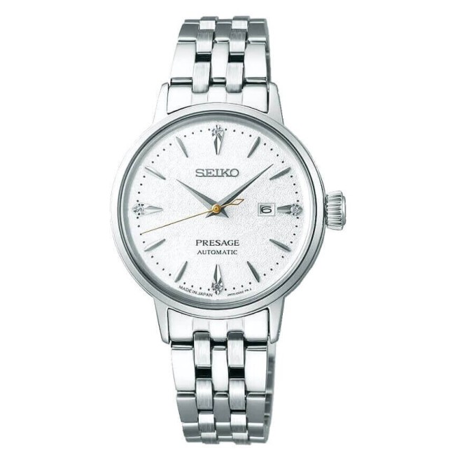 Seiko Presage Cocktail Damenuhr mit weißem Diamanten SER017J1