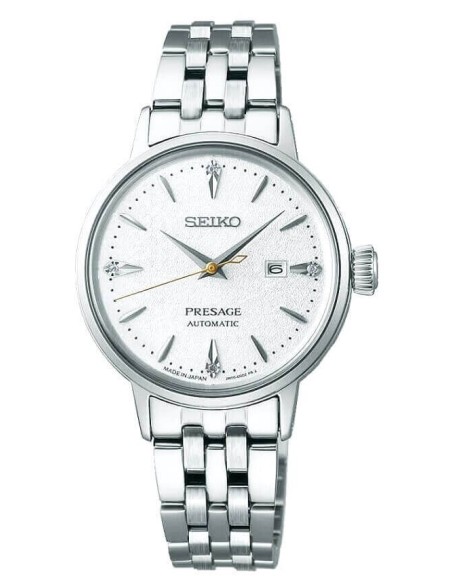 Seiko Presage Cocktail Damenuhr mit weißem Diamanten SER017J1