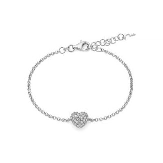 Miluna Silberarmband mit Pavé-Herz Games of Light - BRD1093
