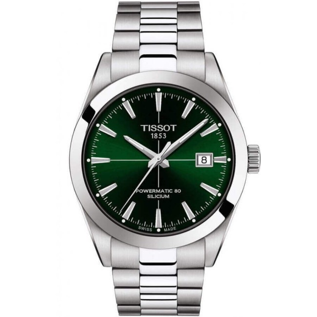 Orologio Tissot Gentleman verde Powermatic80 T1274071109101