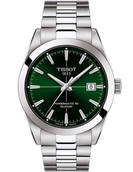 Orologio Tissot Gentleman verde Powermatic80 T1274071109101