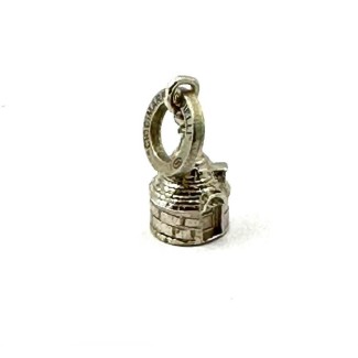 Apulian Trullo Charm in Silver with Chimney
