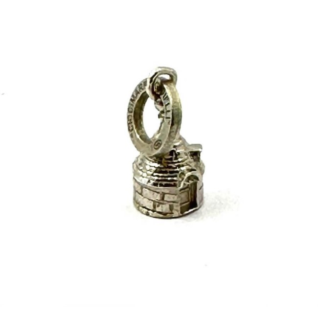 Apulian Trullo Charm in Silver with Chimney