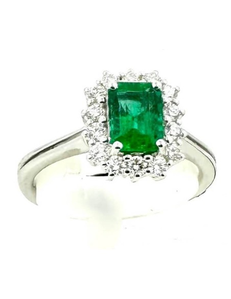 Anello Salvini con Smeraldo naturale e Diamanti naturali - 20111378