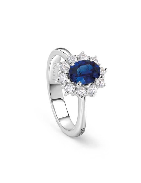 Salvini Love For Colors Ring mit blauem Saphir und Diamanten 20097941