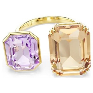 Swarovski Millenia Multi-Color Lilac and Cognac Open Ring 5725749
