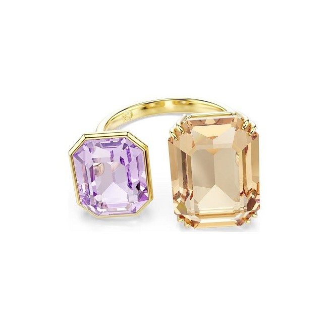Swarovski Millenia Multi-Color Lilac and Cognac Open Ring 5725749