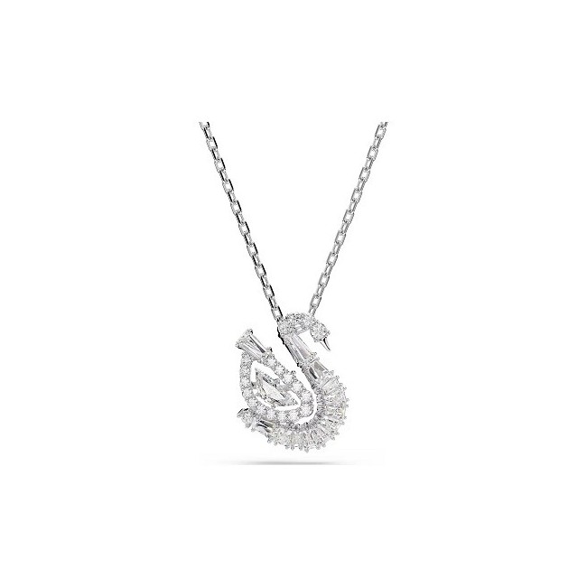 Swarovski Swan Halskette mit weißem Schwanenanhänger für Damen, 5732412