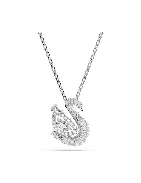 Swarovski Swan Halskette mit weißem Schwanenanhänger für Damen, 5732412