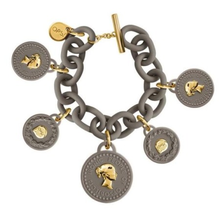 OPS TRèSOR bracelet five coins grey 7G