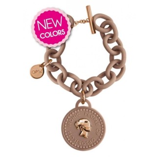 Bracciale OPS TRèSOR una moneta tortora - 10RC