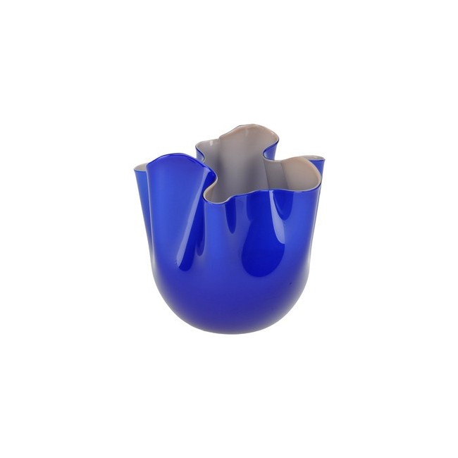 Vaso Fazzoletto bicolore Blu/Grigio grande - 700.00B