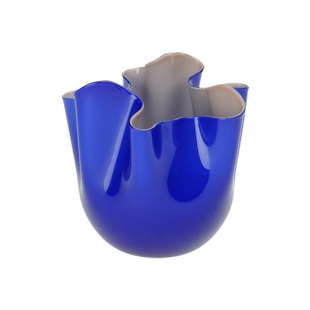 Two-toned Handkerchief vase blue/grey large-B 700.00