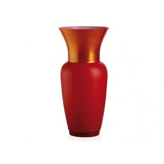 Opaline vase Limited Edition red gold-706.23