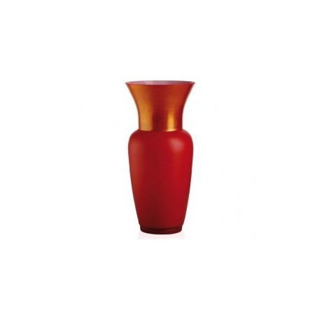 Opalin Vase rot Limited Edition Gold-706.23