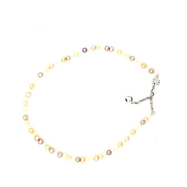 Multicolor Perlen Halskette Mimi-elastische C023XO4