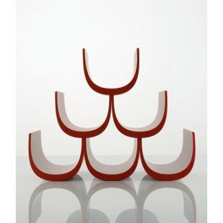 NOE' Portabottiglie in resina, Rosso - GIA13DR