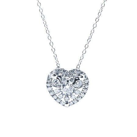 Heart Necklace Salvini in gold and diamonds - 20061732