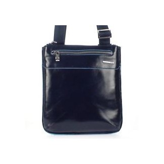 Leder Geldbörse mit Schulterriemen CA1358ONE-blau/blau