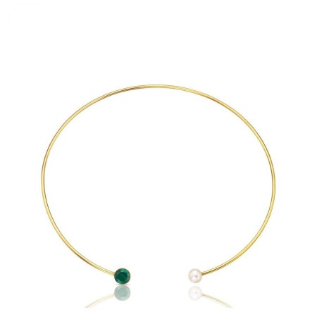 Hellen Tous Kette mit Kristall und Perle-414822510