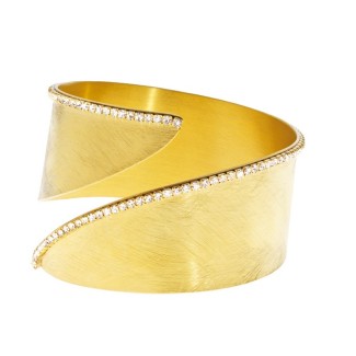 Bracciale New Moon bracciale  in metallo dorato e zirconi - 1512921