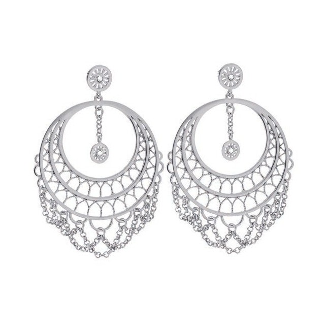 Orecchini Donna Frida pendenti ottone rodiato - 1607890