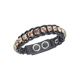 Studie über gewachste Kordel Armband und goldgelbes Crystal-1164622