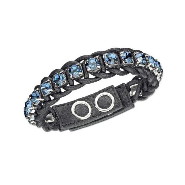 Studie über gewachste Kordel Armband und Blue Crystal-1164619
