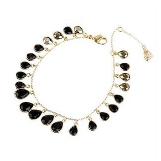 Bracciale Miracle in metallo placcato oro e cristalli onice - 1065504
