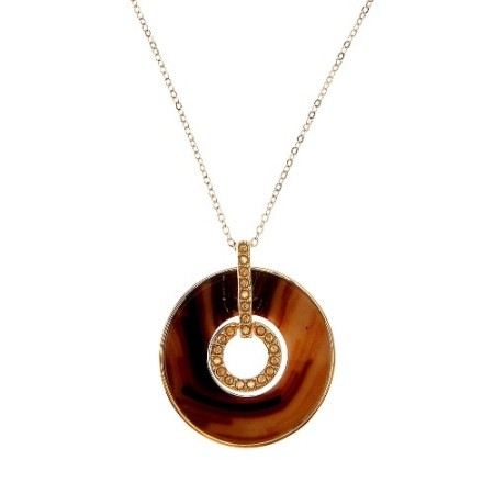 Collana Maestro pendente marrone con catenina - 1062699