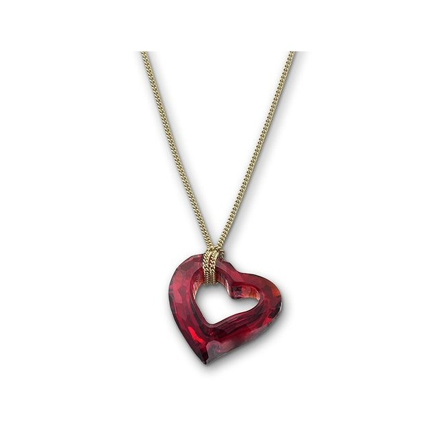 LoveHeart Halskette Anhänger mit Herz Spitzen-1098428