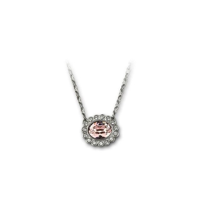 Mimosa Oval Pendant necklace with Swarovski pavè - 107408