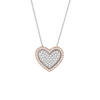 Cupid Halskette Anhänger brillant Rose-5113778