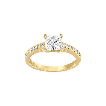 Attract Golden Solitaire ring Square-5139638
