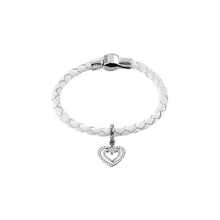 Bracciale Braided Leather Charm cuore - 5113904