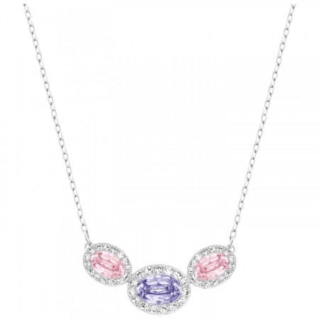 Christie Frontal Oval Halskette rosa lila-5118944