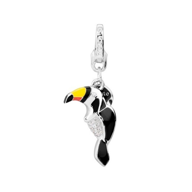 Toucan charm in silver-HL016