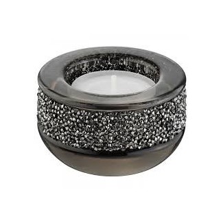 Shimmer Crystal candle holder, and grey-5108876