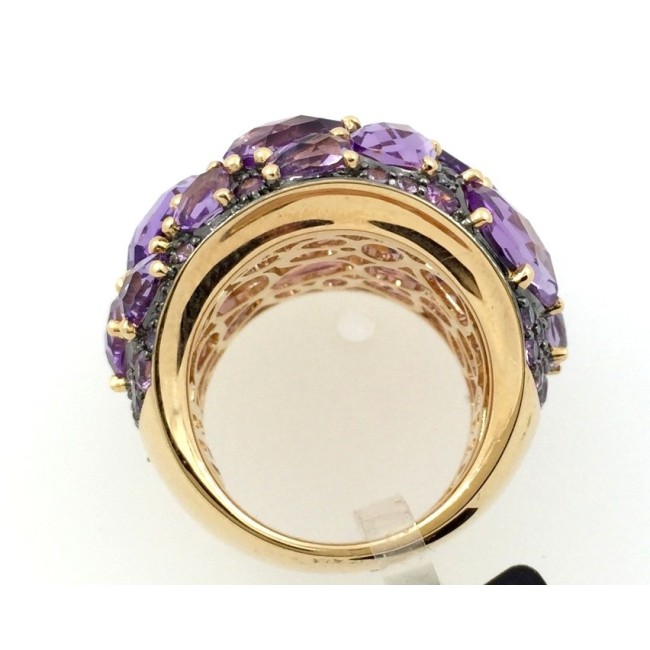 Mimi gold Cocktail Ring, Amethyst und Saphire-A324R8AZ