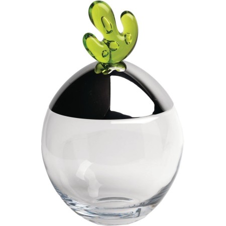 Glass cookie jar and Bigovo steel-JL03-4B