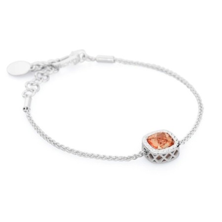 Pink Topaz bracelet silver Messages-RMB09