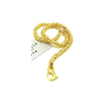 Bracciale in argento nodi dorato - SPBR263D
