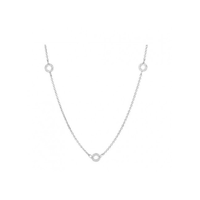 Drei silberne Halskette Charme-CL14