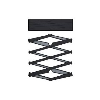 Sottopentola estendibile in silicone nero - 70033