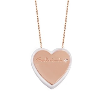 Collana Cuore Salvini in oro e ceramica 20060014