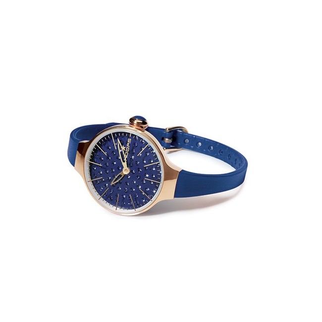 Orologio Cherìe Diamond Gold Hoops blu